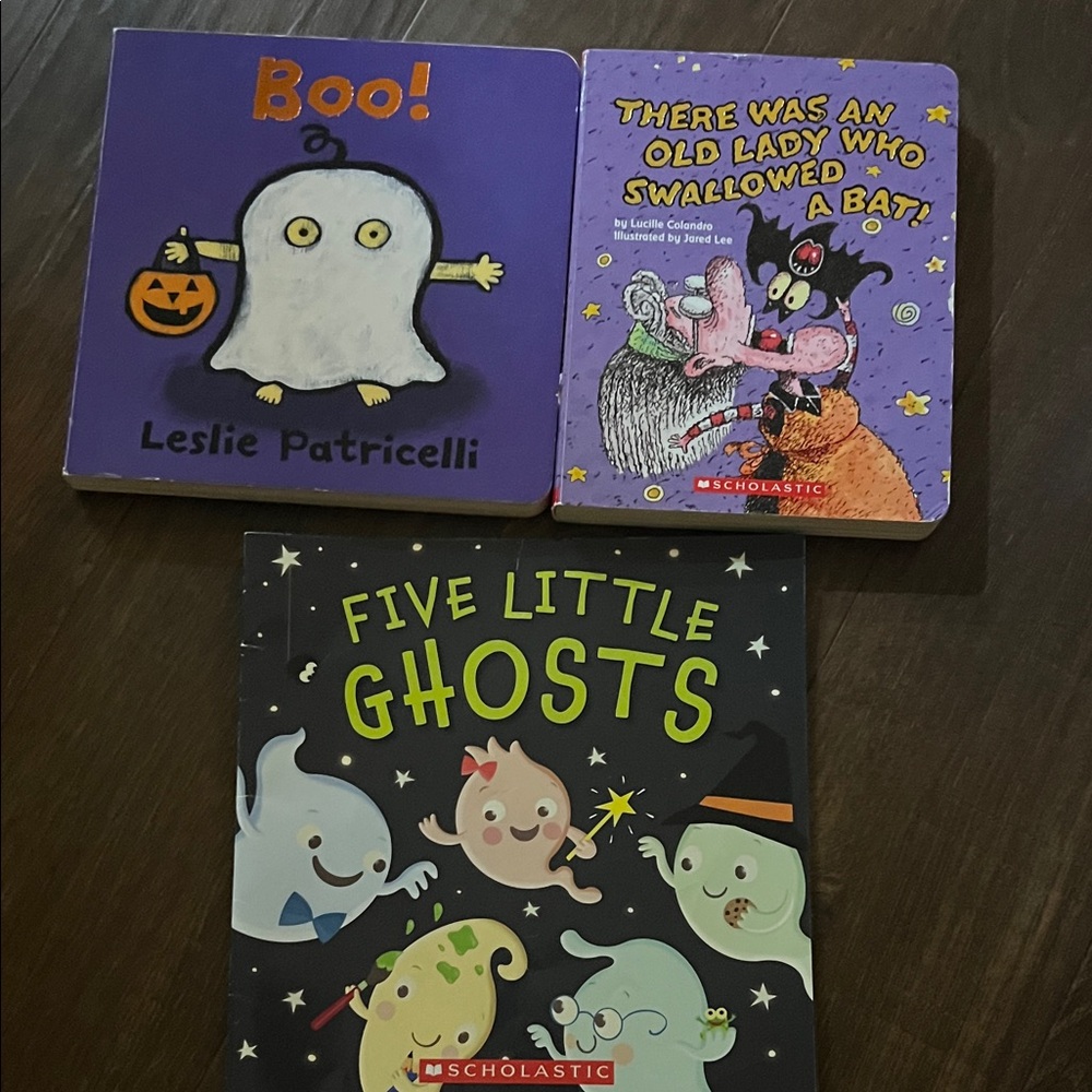 Scholastic Halloween Book Trio - Purple, Orange, Black